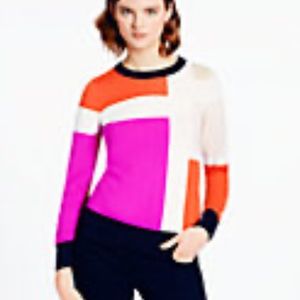 Striking Kate Spade Rylee colorblock sweater - NWT